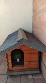 Cuccia per cani in legno 78x52x50 cm