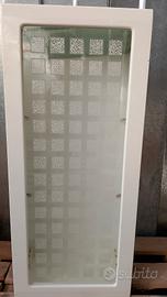 Pensile Bagno Sospeso Bianco – Anta Vetro Decorato