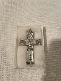 Croce commemorativa argento giubileo anno 2000