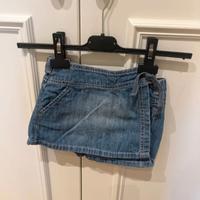 Panta-gonna in jeans da bambina.