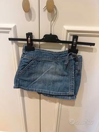 Panta-gonna in jeans da bambina.