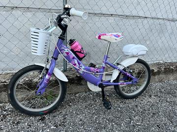 Bici bambina da 14 con rotelle