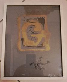 Bolaffi Lettera G Salvador Dalì originale, firmata