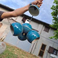 Lampada in ceramica e accessori bagno nuovi 