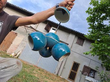 Lampada in ceramica e accessori bagno nuovi 