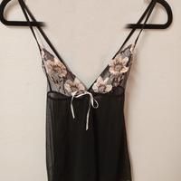 Lingerie sexy tullee e pizzo nero taglia 2°