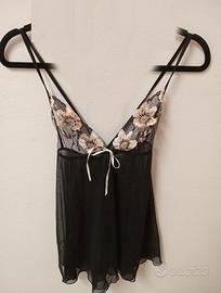 Lingerie sexy tullee e pizzo nero taglia 2°