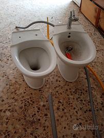 vaso e bidet completo rubinetto 