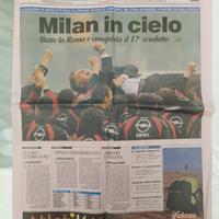 Gazzetta dello sport- Milan scudetto 17