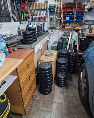 Pesi palestra da 168kg totale