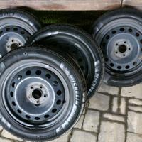 Gomme invernali e cerchi in ferro Fiat Alfa Lancia