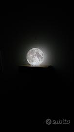 Luna lampada bajour 3D con telecomando e timer