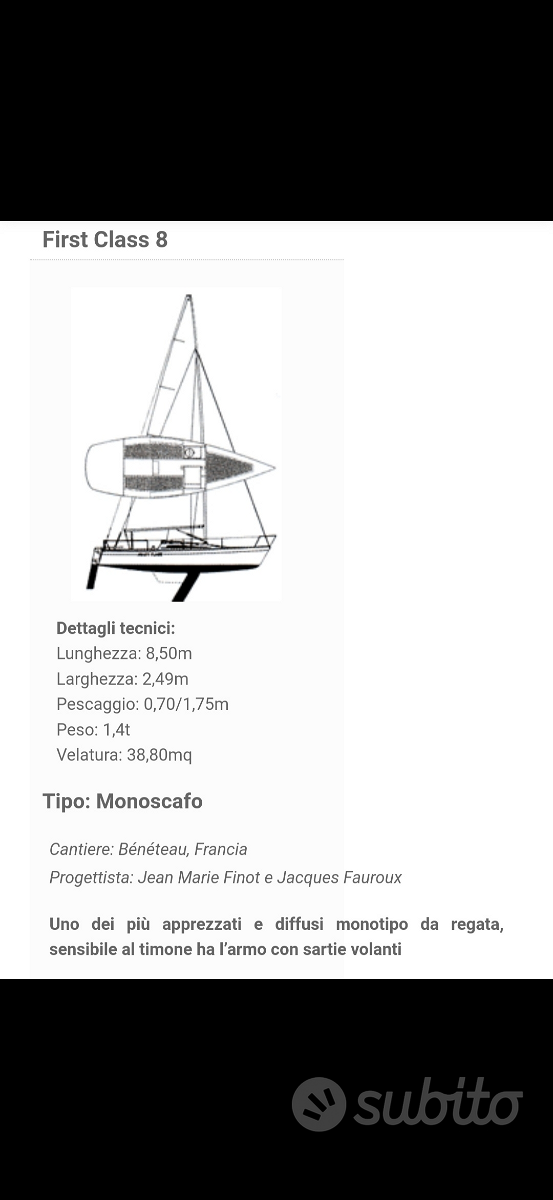 FIRST CLASS 8 (BENETEAU) — View photo 1