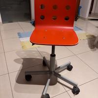 sedia girevole ammortizzata per ragazzi ikea