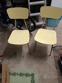 Sedie in formica anni 60