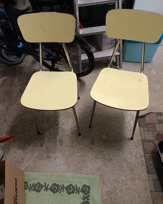 Sedie in formica anni 60