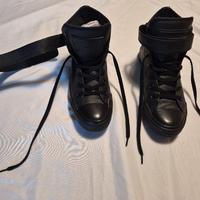 Converse All Star in pelle nere 38