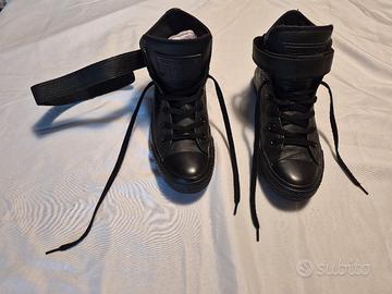 Converse All Star in pelle nere 38