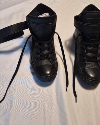 Converse All Star in pelle nere 38