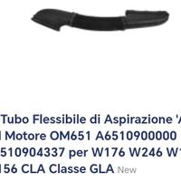 Tubo aspirazione mercedes