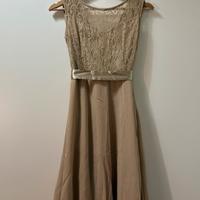 Abito elegante color champagne