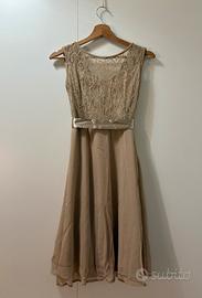 Abito elegante color champagne