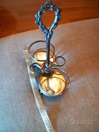 Oliera vintage placcata in argento 