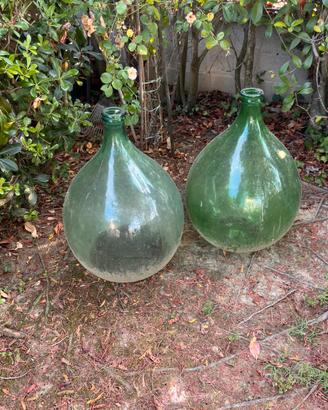 Damigiane vintage in vetro 54 lt.