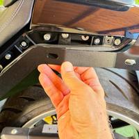 MBP C1002V Schienalino + portapacchi in acciaio