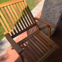 Poltroncina legno da esterno