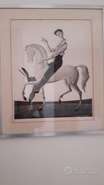 Litografia d'autore CARLO CANEVARI ( 1922/1996)