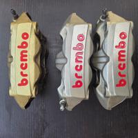 Pinze freno Brembo m4 100 mm oro o argento