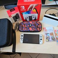 Switch Oled con Giochi e Accessori