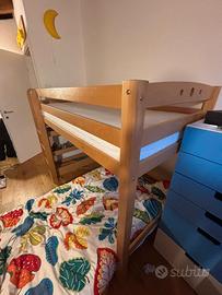 Letto castello + materassi