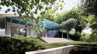 Villa in costruzione ad Albanella