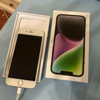 iPhone 6s, 16gb memoria, batteria 80% color argen