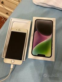 iPhone 6s, 16gb memoria, batteria 80% color argen