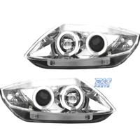 FARI BMW Z4 E85 03-09 OCCHI ANGELI CCFL FONDO CROM