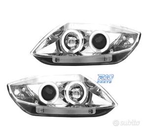 FARI BMW Z4 E85 03-09 OCCHI ANGELI CCFL FONDO CROM