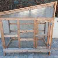 Gabbia Voliera in Legno Uccelli Pappagalli Criceti