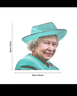 Regina Elisabetta II parasole Window sticker