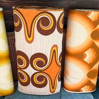 Bobine di tessuto vintage