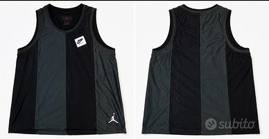 Jordan canotta basket nera/grigio XL