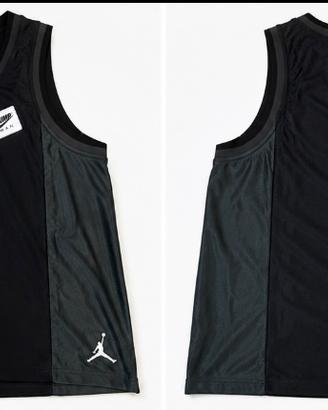 Jordan canotta basket nera/grigio XL