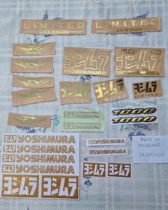 Set Adesivi Yoshimura Gold Limited Edition