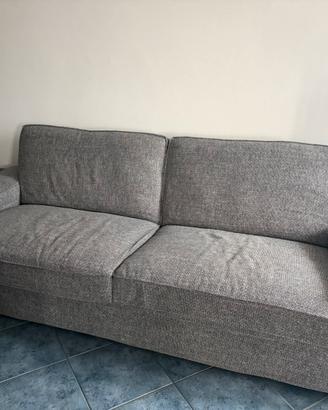 Divano 2/3 posti grigio