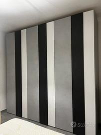 Armadio 6 ante, comò e comodini