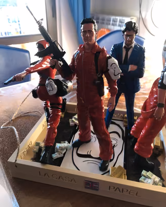 Diorama casa di papel con teca