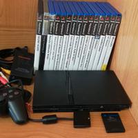 PS2 SLIM con Videogiochi e tutti gli Accessori