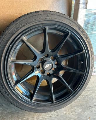 Cerchi Jr11 16" 4x100 nero lucido+ Gomme invernali